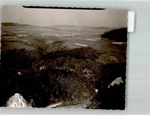 Stadtsteinach Fliegeraufnahme vom Steinachtal Foto Original aus Archiv eines Ansichtskartenverlages Ort handschriftlich