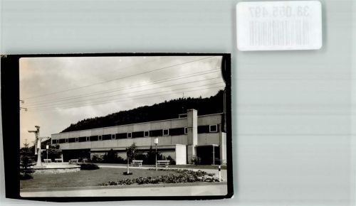 Tiengen Stadthalle Ort handschriftlich Foto Original aus Archiv eines Ansichtskartenverlages