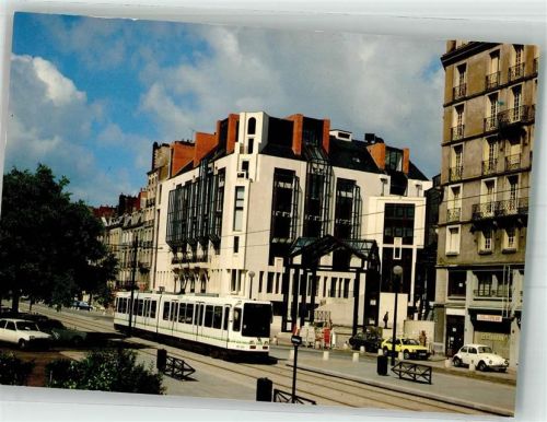 Nantes Straßenbahn Quai de la Fosses Auto VW Käfer
