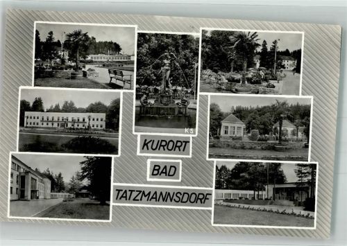 Bad Tatzmannsdorf 1956 Hotel Kurheim Denkmal Brunnen