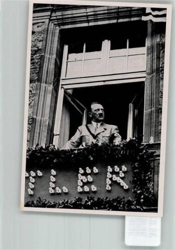 Nürnberg Sammelbild Der Führer am Fenster des Deutschen Hofes Sammelwerk Nr. 15 Adolf Hitler Nr. 127 Gruppe 67