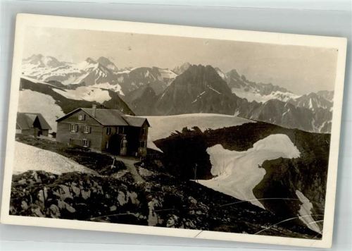 Nebelhorn Gipfelhütte 1930 Berghütte Fotograf Rauch Ort handschriftlich
