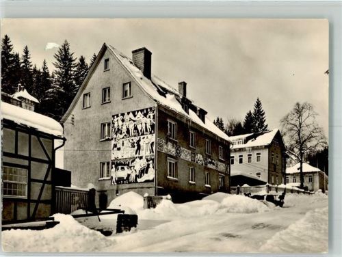 Großbreitenbach 1968 Pension FDGB-Erholungsheim Bad Finkenmühle