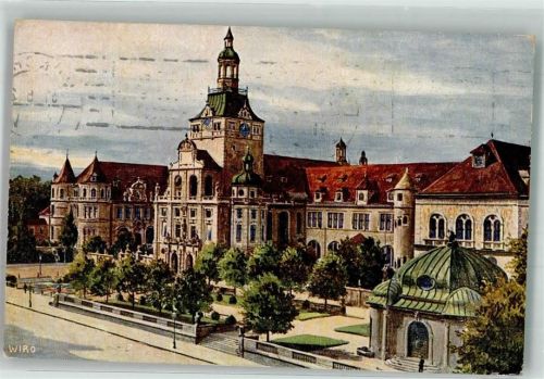 München 1924 Nationalmuseum Serienkarte Nr. 2163 F