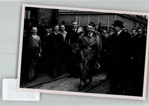 Sammelbild Der Führer besichtigt die Rheinisch-Westfälische Industrie Sammelwerk Nr. 15 Adolf Hitler Nr. 91 Gruppe 67