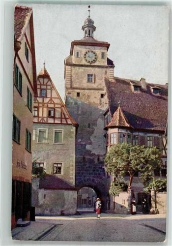 Rothenburg Hildenbrand Hans um 1910 - 25 Weißer Turm u. d. Juden Tanzhaus Novatis No. 1006