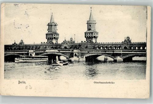 Friedrichshain 1902 Oberbaumbrücke