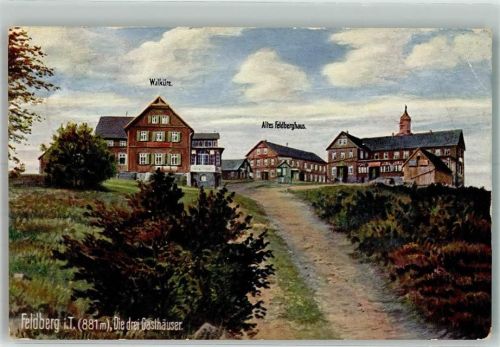 Feldberg 1914 Nr. 2076A Gasthäuser Walküre Altes Feldberghaus und Feldberghotel