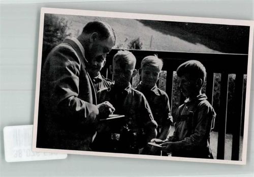 Obersalzberg Sammelbild HJ Pimpfe zu Besuch beim Führer Sammelwerk Nr. 15 Adolf Hitler Nr. 55 Gruppe 64