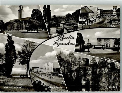 Spandau Rathaus Schleuse Marktplatz Eiswerder Hafenplatz Zitadelle An der Kappe Verlag Kunst und Bild