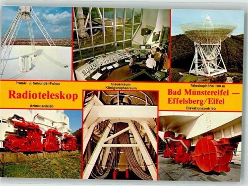 53902 W5358 Effelsberg Foto AK Radioteleskop Effelsberg