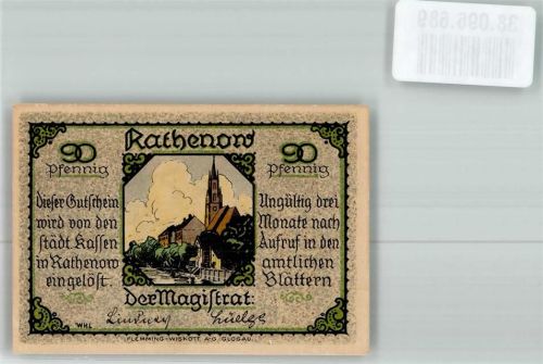 Rathenow Notgeld 90 Pfennig