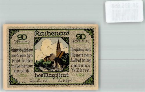 Rathenow Notgeld 90 Pfennig