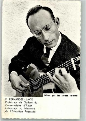 F. Fernandez Lavie Professeur de Guitare du Convervatoire d`Alger Informationsfoto