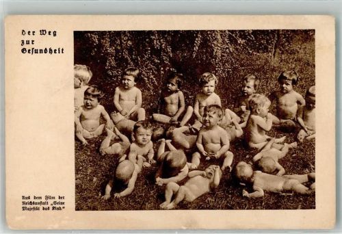 Kinderszene aus dem Film Seine Majestät das Kind der Reichsanstalt zur Bekämpfung der Säuglings- und Kleinkindersterblichkeit