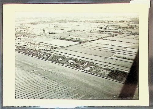 Duhnen Foto montiert auf Karton Fliegeraufnahme vom Dünenweg Fotograf Otto Schulze
