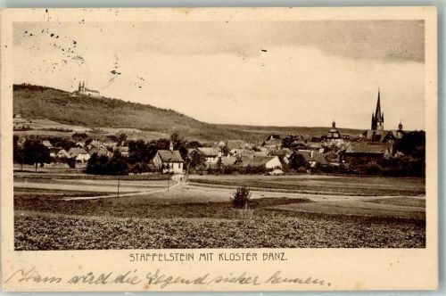 Staffelstein 1937 Bahnpost Nürnberg-Hof Zug 218 Kloster Banz