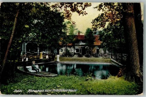 Lehde 1909 Gasthaus zum fröhlichen Hecht