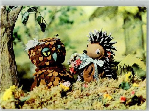Eule und Igel Fernsehen der DDR Fotograf Denzler VEB Bild und Heimat