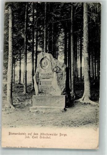 1903 Bismarckstein auf dem Mönchswalder Berge Inh. Emil Gröschel