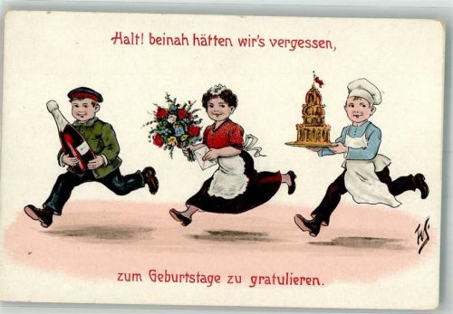 Geburtstag Humor Sekt Blumen WSBS No. 145/4