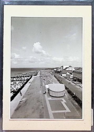 Duhnen Foto montiert auf Karton Promenade am Musikpavillon Fotograf Otto Schulze