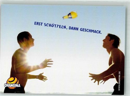 Orangina Erst schütteln dann Geschmack
