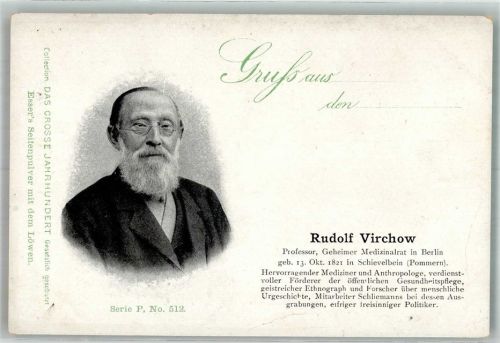 Portait vom Medizinprofessor Rudolf Virchow Werbung Esser's Seifenpulver