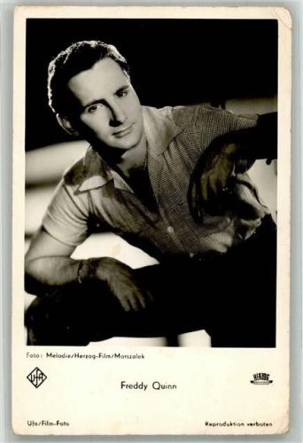Portrait des Sängers und Schauspielers Freddy Quinn Fotograf Marszalek Schlagersänger Foto AK