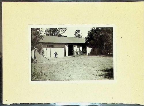 Duhnen Foto montiert auf Karton Campingplatz am Grooten Steen Sanitärgebäude Fotograf Otto Schulze