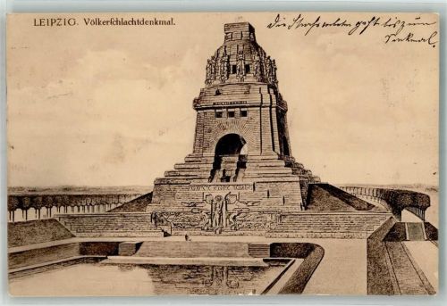 Völkerschlachtsdenkmal 1911 Nationaldenkmal bei Leipzig