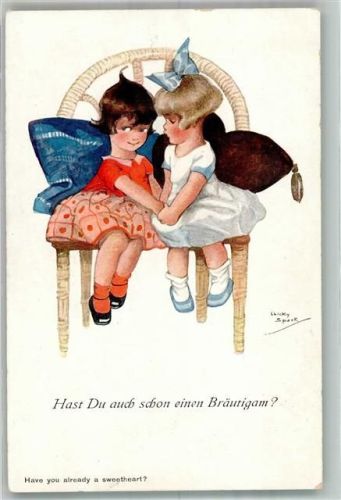 1921 Humor Kinder Hast Du auch schon einen Bräutigam A.V. No. 608
