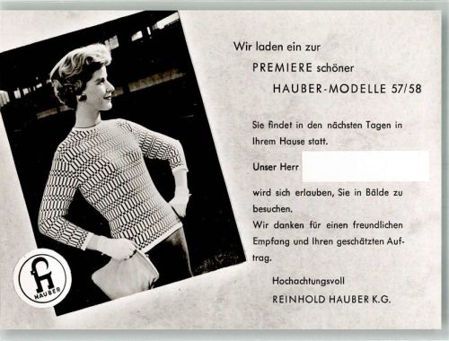 Nürtingen Reinhold Hauber Strickwarenfabrik