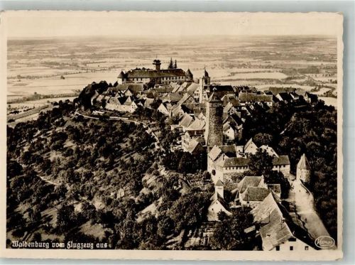 Waldenburg Fliegeraufnahme Freigeg. d. R.L.M. Nr. 2609/KH/cJ 18