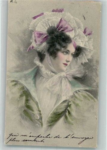 Paris 1901 Hutmode Frau