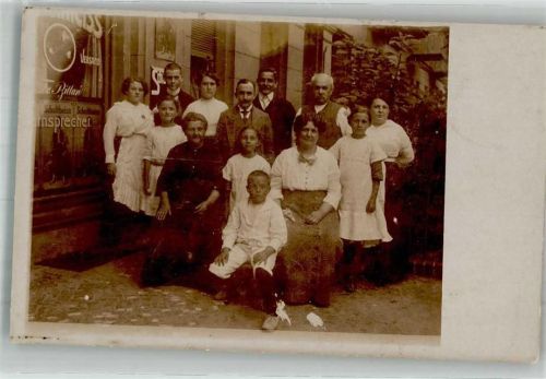 Schultheiss Gasthaus Gastwirt mit Familie