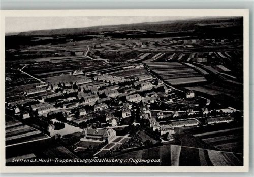Stetten 1942 Fliegeraufnahme des Truppenübungsplatzes Heuberg