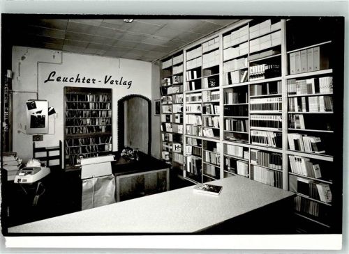 Erzhausen Bibelschule Büro Leuchter-Verlag Foto Original aus Archiv eines Ansichtskartenverlags Ort handschriftlich