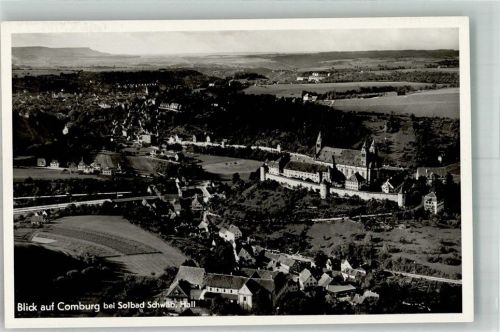 Comburg Fliegeraufnahme Burg