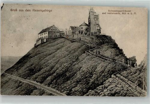 Schneekoppe Wetterstation Hotel Schneekoppenhäuser
