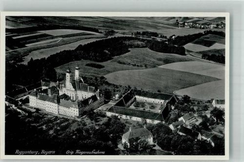 Roggenburg 1936 Fliegeraufnahme vom Prämonstratenser Kloster Roggenburg