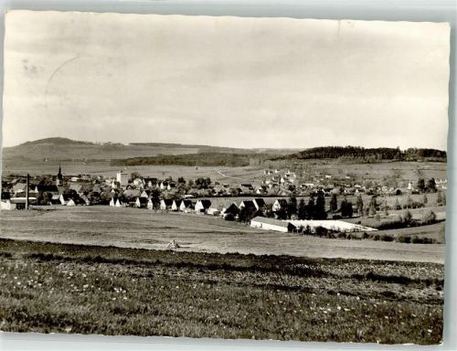 Thalmässing Panorama des Ortes mit Schwimmbad