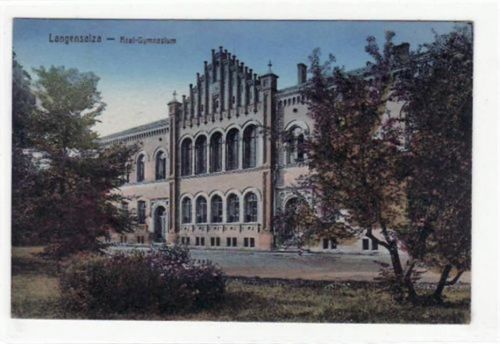 Langensalza. Real-Gymnasium gelaufen 1928. Top Erhaltung.