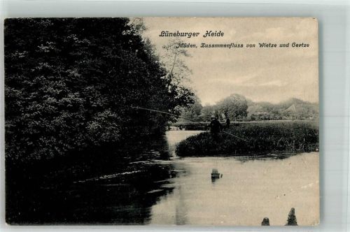 Müden Zusammenfluss von Wietze und Gertze in der Lüneburger Heide