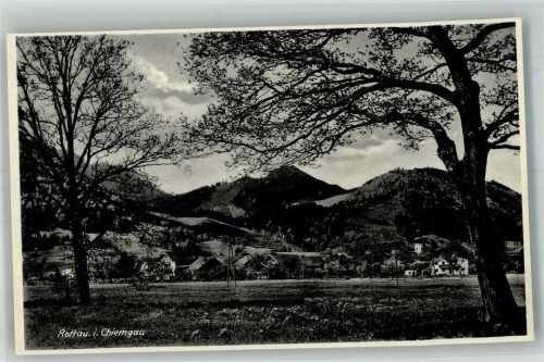 Rottau Panorama des Ortes mit St. Michael Kirche Fotograf Bichler