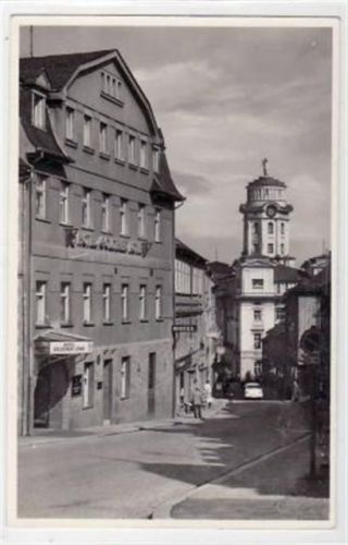 Zeulenroda Zeulenroda mit Hotel Goldener Löwe ungelaufen Gute Erhaltung.