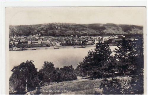Lahnstein Oberlahnstein gelaufen von 1931 kleiner Knick unten rechts, sonst gut erhalten