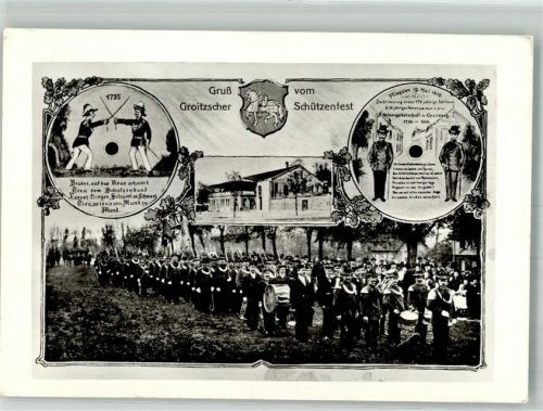 04539 O7222 Groitzsch b Pegau 1910 - Schützenfest