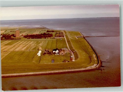 27499 W2000 Neuwerk Insel FOTO KEINE AK Fliegeraufnahme der Insel mit dem Leuchtturm Foto Original aus Archiv eines Ansichtskartenverlags Ort handschriftlich