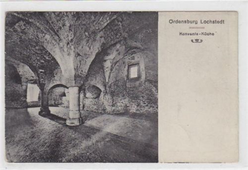 Ordensburg Lochstedt - Pawlowo / Kreis Fischhausen - Primorsk Konvents-Küche ungelaufen Leichter Bug, sonst gut erhalten.